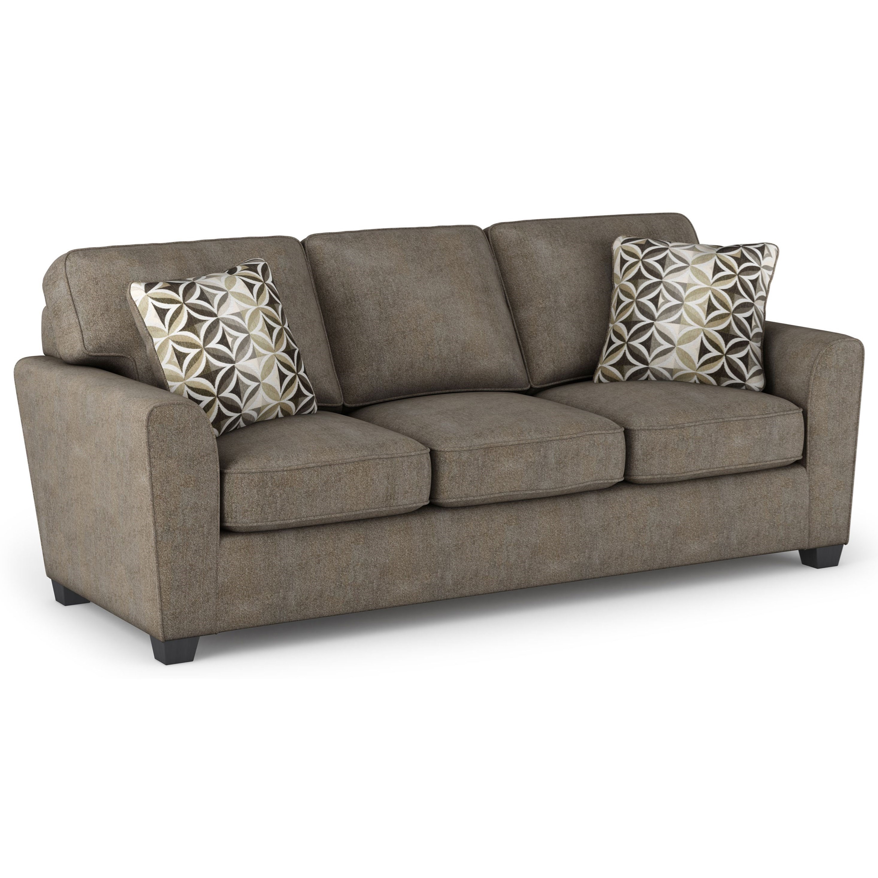 Sunset Home 20469 Casual Queen Gel Sleeper Sofa with Rounded Flair Arms